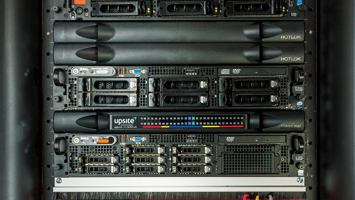 Blanking Panel with Temperature Strip - example