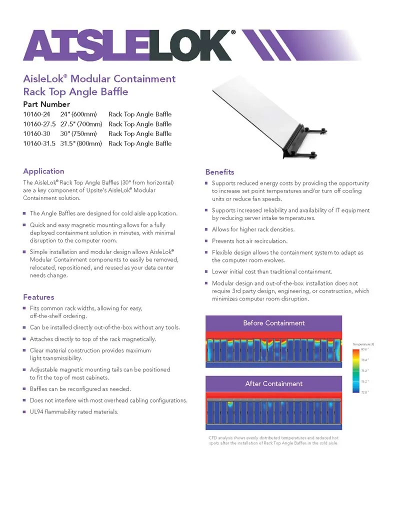AisleLok Rack Top Angled Baffles - Image 7