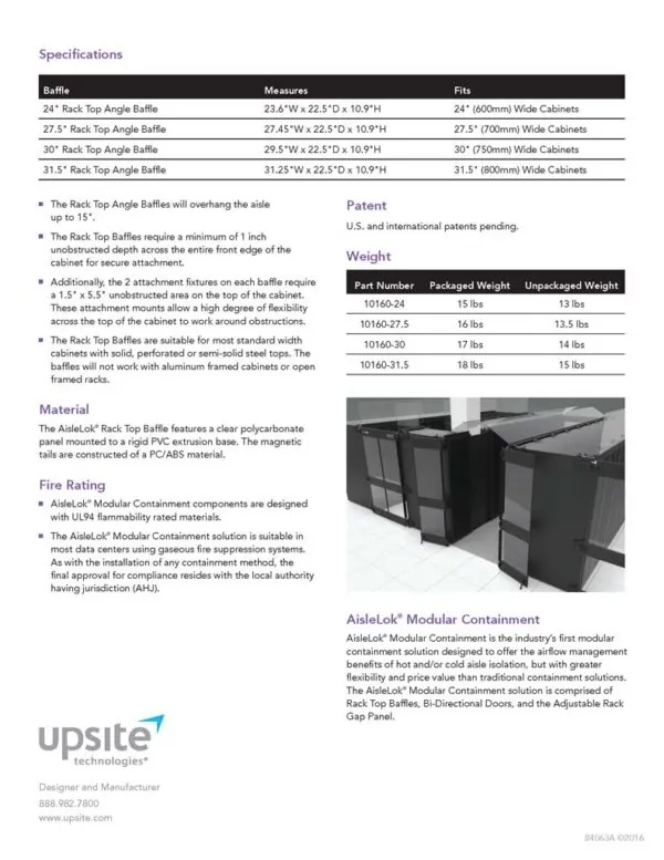 AisleLok Rack Top Angled Baffles - Image 8