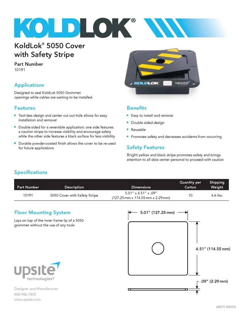 5050 Cover with Safety Stripe - Image 3