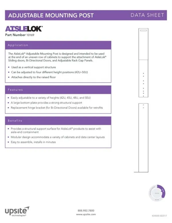AisleLok Adjustable Mounting Post - Image 5