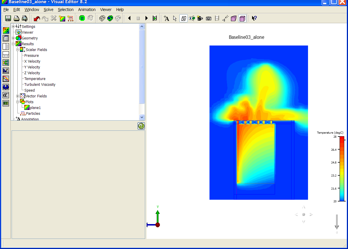 CFD Model of Top of Rack Fan Tray