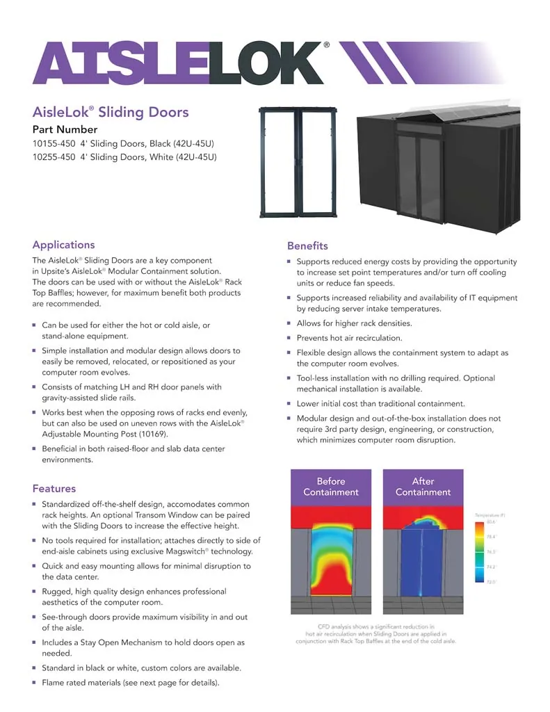 AisleLok 4’ Sliding Doors - Image 6