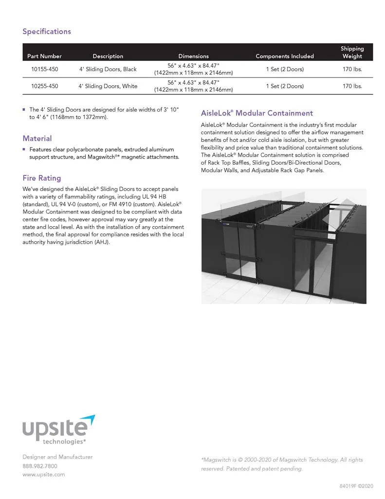 AisleLok 4’ Sliding Doors - Image 7