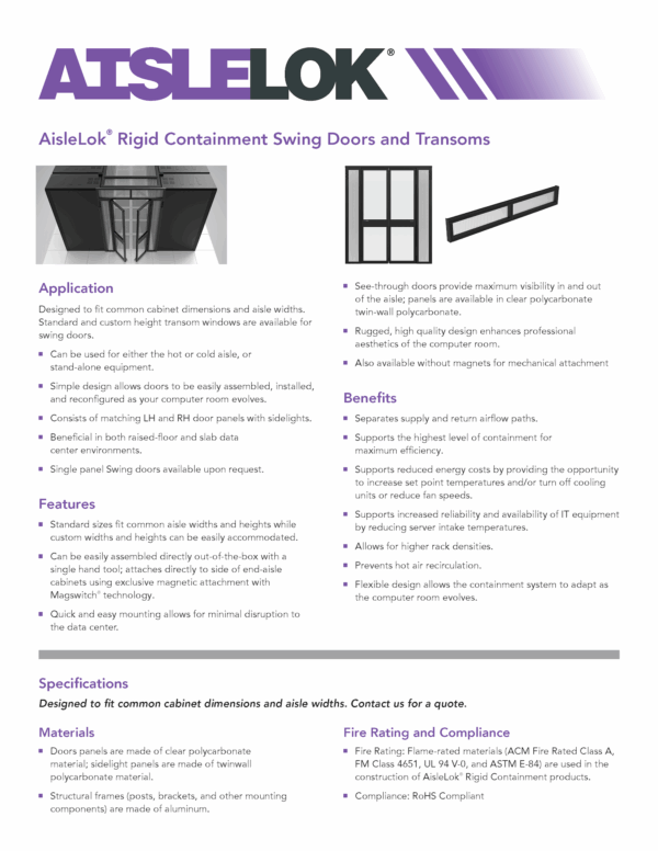 AisleLok Swing Doors - Image 7