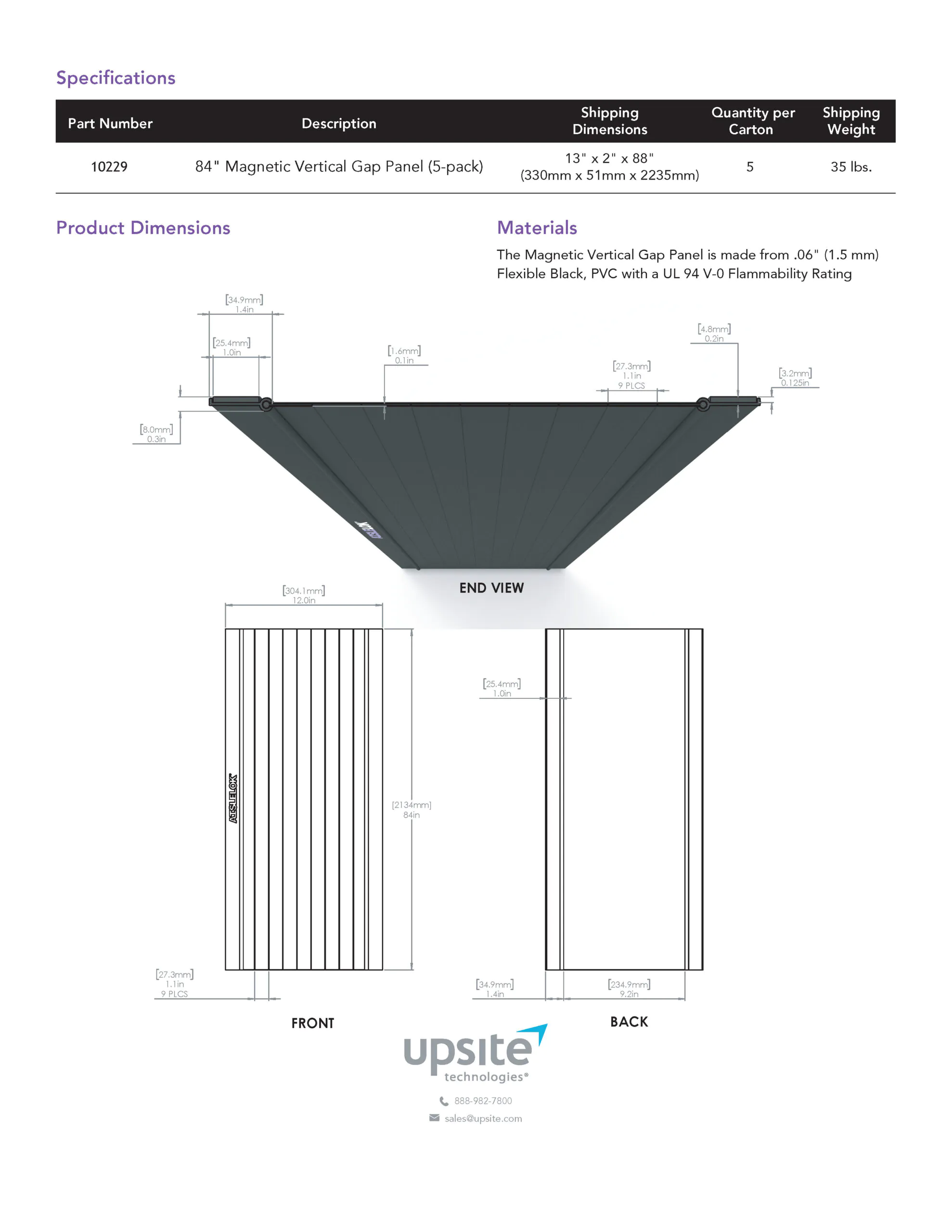 AisleLok Magnetic Vertical Gap Panel - Image 4