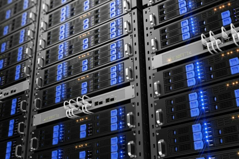 Data center server hosting